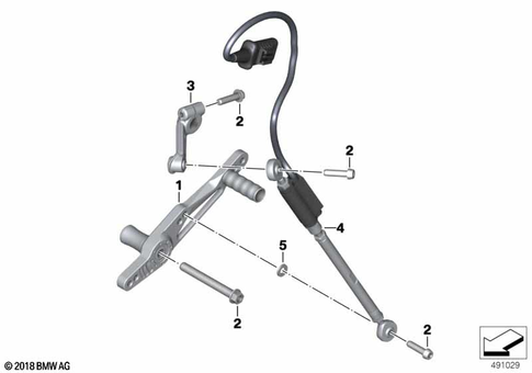 Outside Shift-Control Components for 2017 BMW-Motorrad HP4Race #0