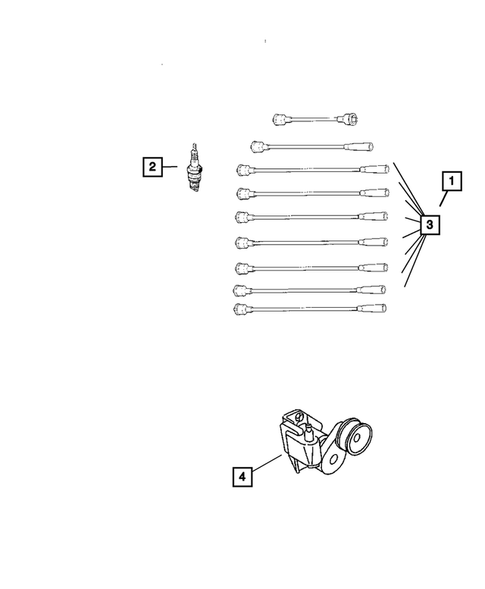 Spark Plugs-Cables-Coils for 2004 Dodge Ram 3500 #0