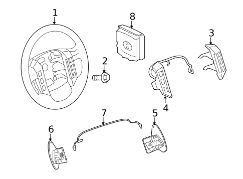 Steering Wheel & Trim for 2013 Land Rover Range Rover Sport #0