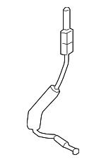 697500E070 - Body: Lock Cable for Lexus: RX350, RX450h Image