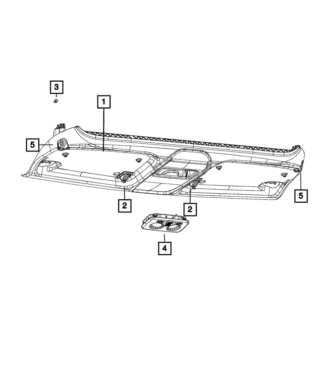 « 68162844AA – Interior Trim : Agrafe pour Mopar Image »