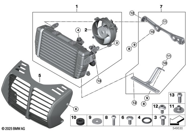 17218878957 - : Oil Cooler for BMW-Motorrad Image