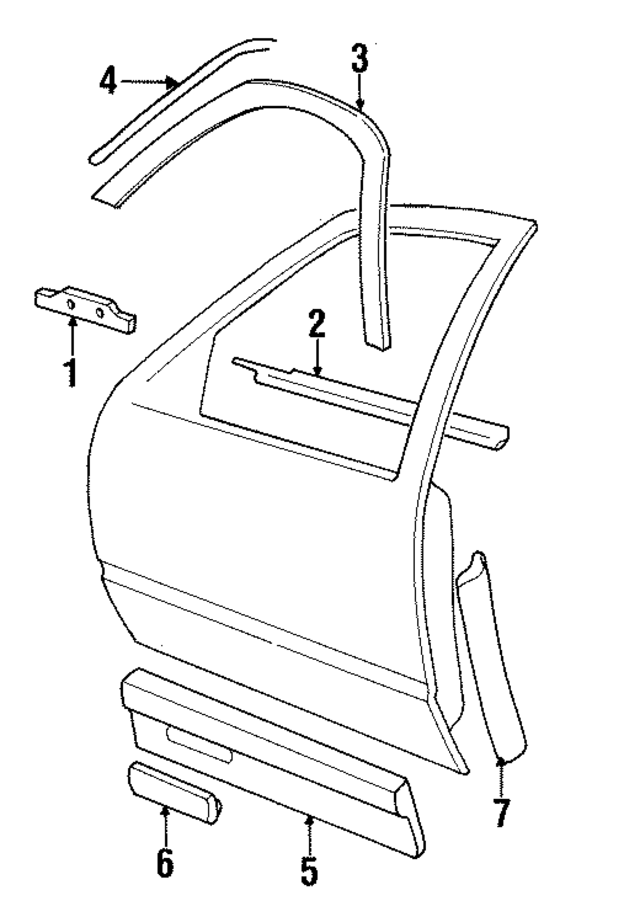88890456 - : Belt Weather-Strip for GM Image