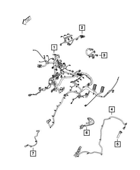 Wiring-Powertrain for 2014 Ram 1500 #2