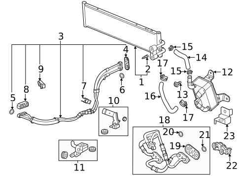 Oil Cooler for 2025 Cadillac CT4 #1