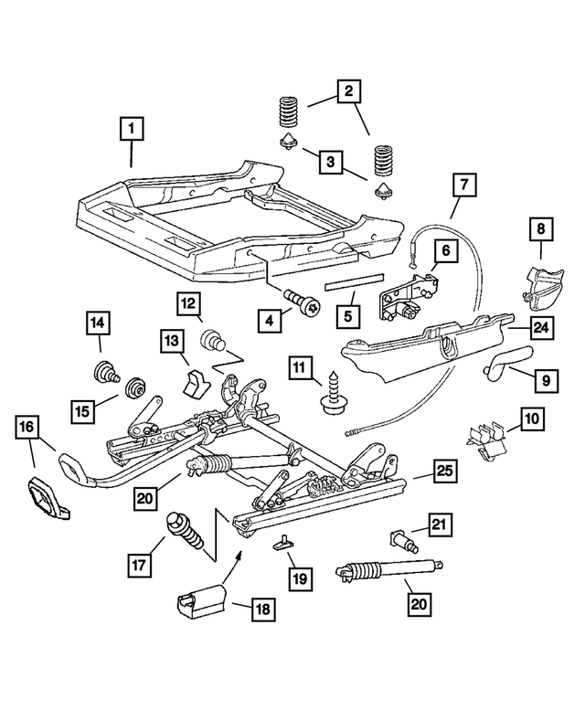 5166028AB - Interior Trim: Bumper Stop for Mopar Image image