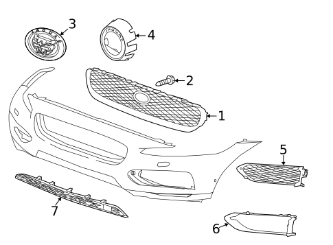 Grille & Components for 2023 Jaguar F-Pace #0