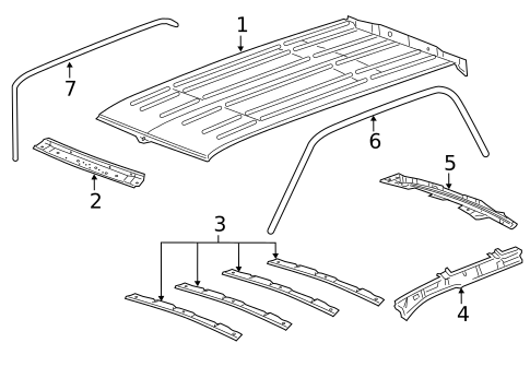 Roof & Components for 2010 Lincoln Navigator #0