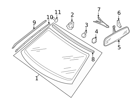 Reveal Moldings for 2006 Audi A6 Quattro #0