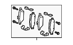 4209104 - Brakes: Disc Brake Pad Set for Mercedes-Benz Image