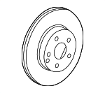 2464212412 - Brakes: Disc Brake Rotor for Mercedes-Benz Image