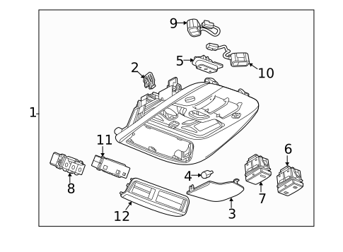 Overhead Console for 2024 Chevrolet Trailblazer #0