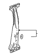 22947814 - Body: Center Pillar Reinforced for GM Image