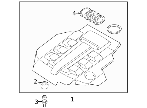 Engine Appearance Cover for 2012 Audi Q7 #0