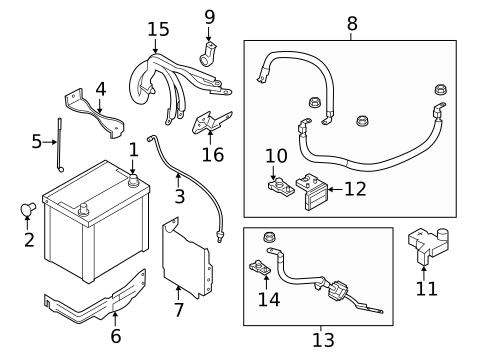 Battery for 2015 INFINITI Q70 #0