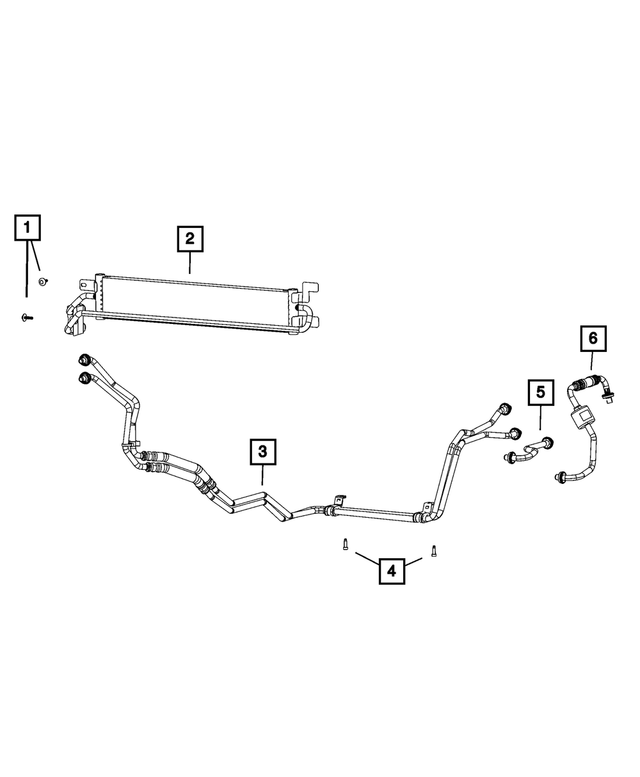 68312975AA - : Transmission Oil Cooler Tube for Mopar Image