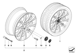 36117896490 - Wheels: Light Alloy Rim for BMW Image