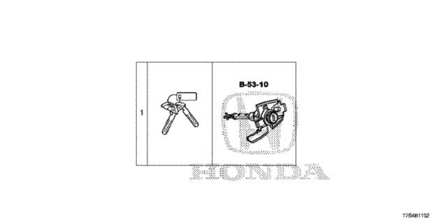 Key Cylinder Set (Smart) for 2016 Honda HR-V #0