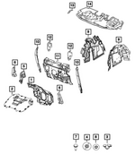 68607125AA - Interior Trim: Engine Side Silencer for Dodge: Hornet Image
