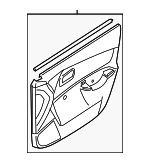 823041E200WK - : 2007 Hyundai Accent - Door Trim Panel for Hyundai: Accent Image