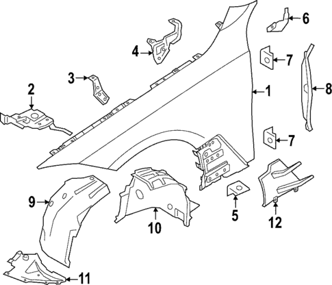 Fender & Components for 2024 BMW i4 #0
