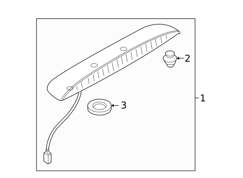 High Mounted Stop Lamp for 2019 Mazda MX-5 Miata #0