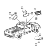 1AN73BD1AB - Electrical: Reading Lamp for Mopar Image