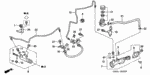 17915SL0003 - Chassis: CLIP, THROTTLE WIRE for Honda Image