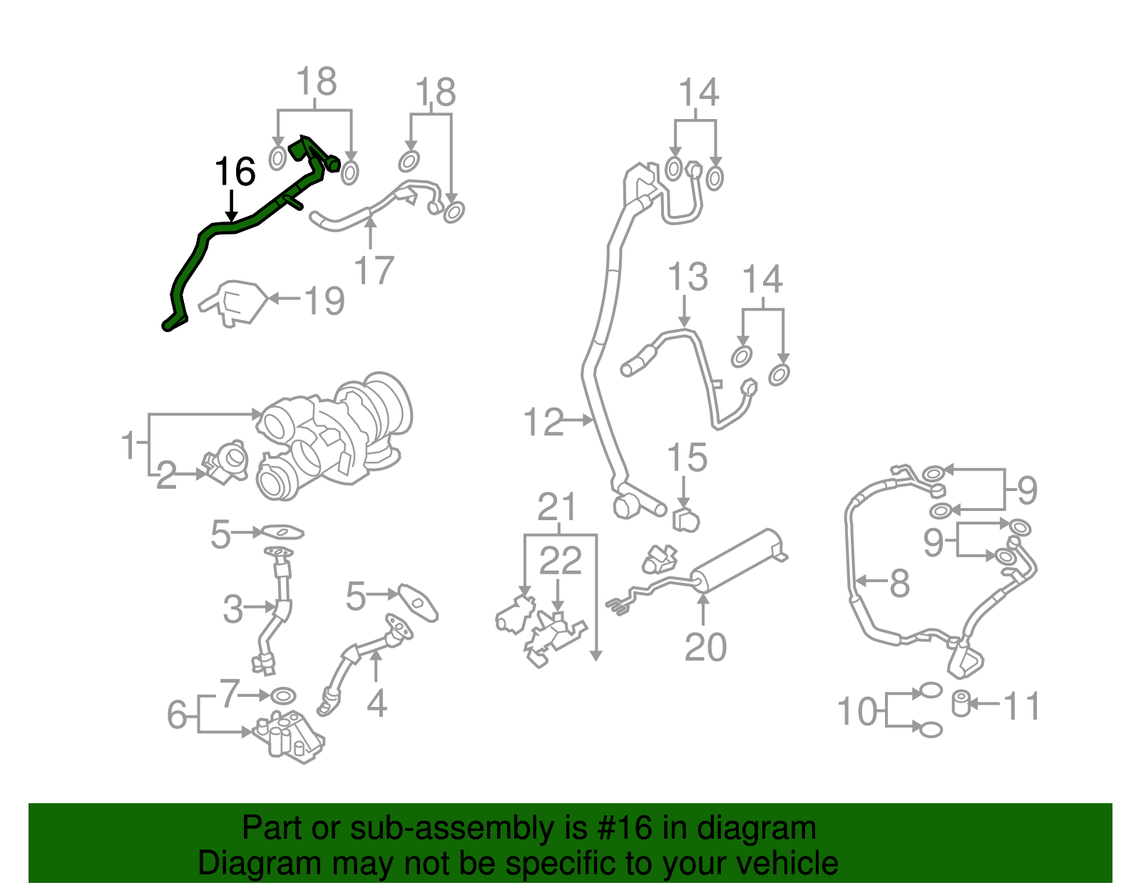 【ページ】 LINK-LOCK Coolant Pipe Turbine Water Pipe 11538611277 for