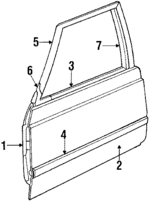 75150SD9660ZZ - Body: Door Shell for Honda: Civic Image