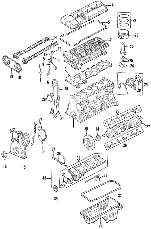11117503561 - Engine: Cylinder Block for BMW Image