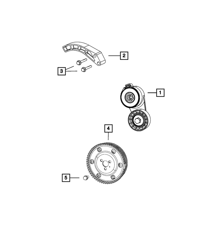 68201164AA - Cooling: Belt Tensioner for Mopar Image