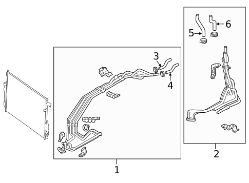 Rear AC Lines for 2013 Nissan Quest #0