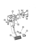 4721735AC - Service Brakes: Brake Pedal And Bracket for Mopar Image