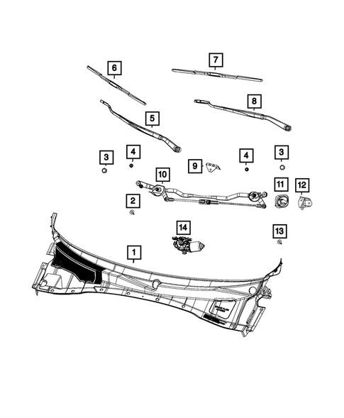 Wiper and Washer System for 2021 Dodge Charger #0