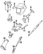 4520550011 - Steering: Upper Housing for Lexus: LS400, SC300, SC400 Image