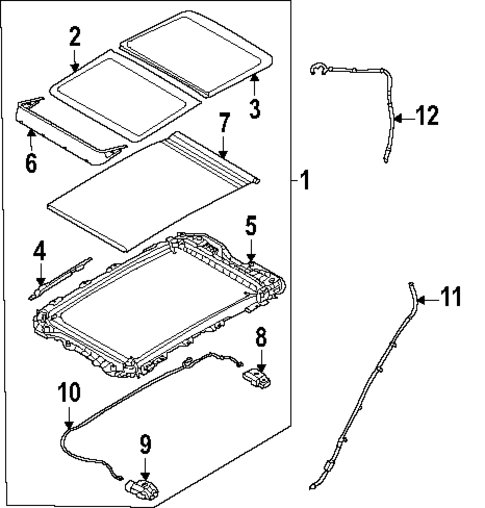 Sunroof for 2025 Genesis Electrified GV70 #0