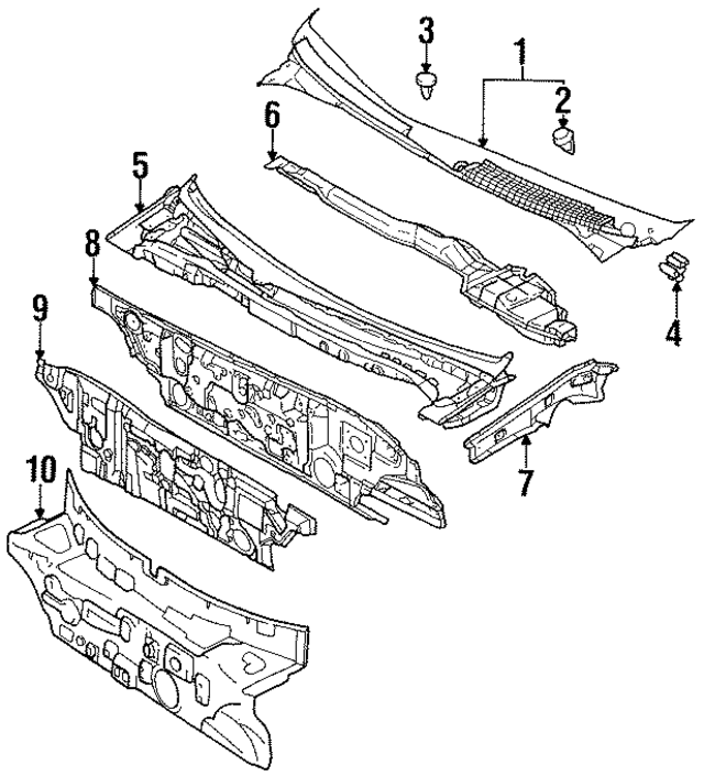 MB913279 - Body: Engine Compartment Insulation for Mopar Image