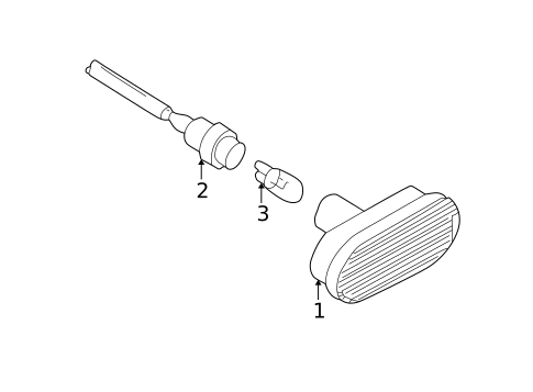 Side Repeater Lamps for 2003 Volkswagen Jetta #0