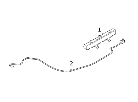 High Mounted Stop Lamp for 2012 INFINITI M35h #0