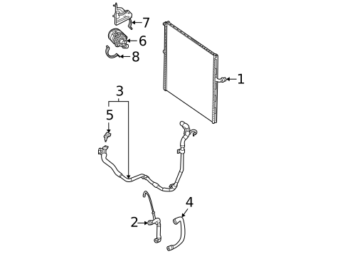 Intercooler for 2021 Mercedes-Benz GLE350 #1