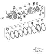 52107921AB - Automatic Transmission 5 Speed [DGJ]: Input Shaft for Mopar Image