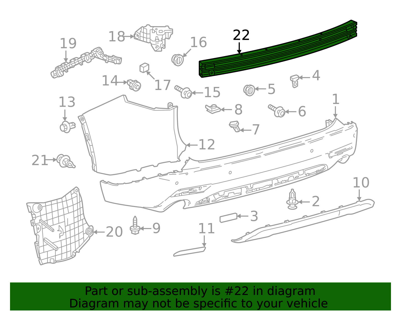 Yue712ページ Genuine Official Toyota Impact Bar part# 52171-0E200 for 2024-2025