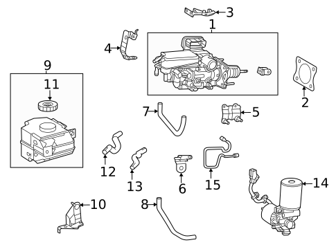 Master Cylinder - Components On Dash Panel for 2022 Toyota Highlander #0