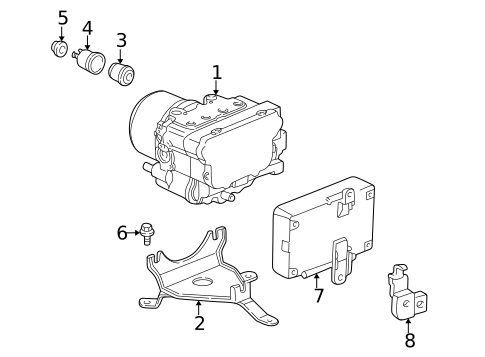 ABS Components for 2002 Acura CL #0