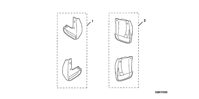 Splash Guard ('06) for 2006 Honda Accord #0