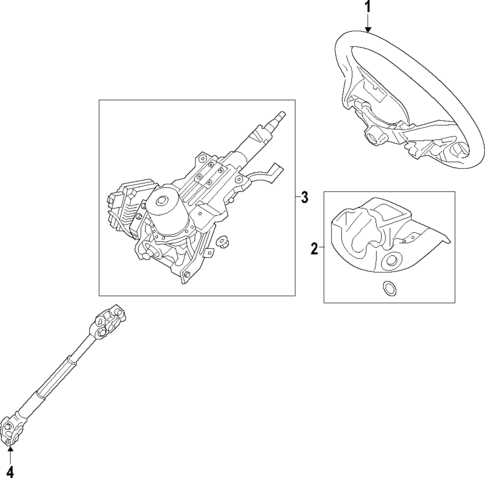 Steering Column for 2018 Kia Cadenza #0