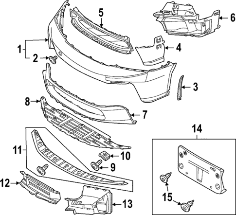 Bumper & Components - Front for 2022 Porsche 911 #0