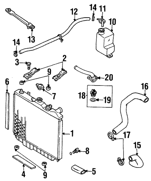 Radiator & Components for 2002 Isuzu Rodeo #0