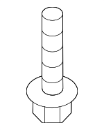 17525S0XA00 - Fuel System: Tank Strap Bolt for Honda Image